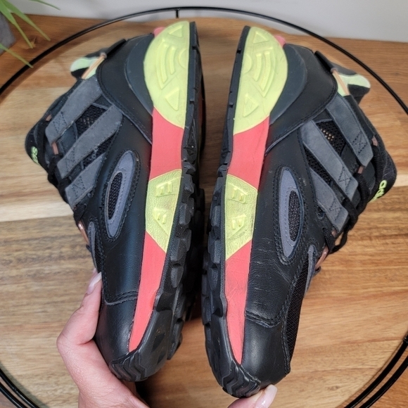 ADIDAS LXCON 94 Core Black/Grey Six/ Solar Red Sneakers Athletic shoes Size 10 - Picture 11 of 17